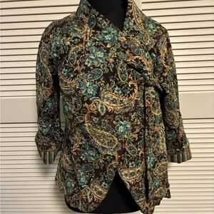 Elegant Floral Paisley Women's Blazer